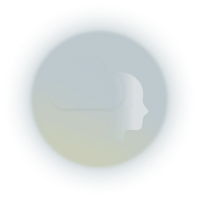 head and cloud icon