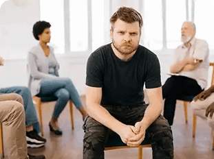 man with trauma